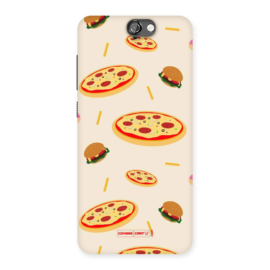 Pizza and Burger Love Back Case for HTC One A9