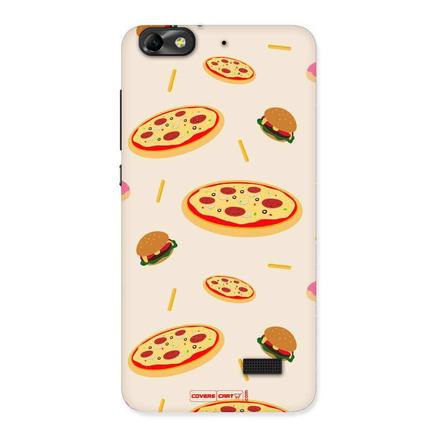 Pizza and Burger Love Back Case for Honor 4C