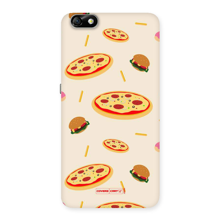 Pizza and Burger Love Back Case for Honor 4X