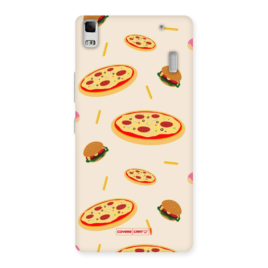 Pizza and Burger Love Back Case for Lenovo K3 Note