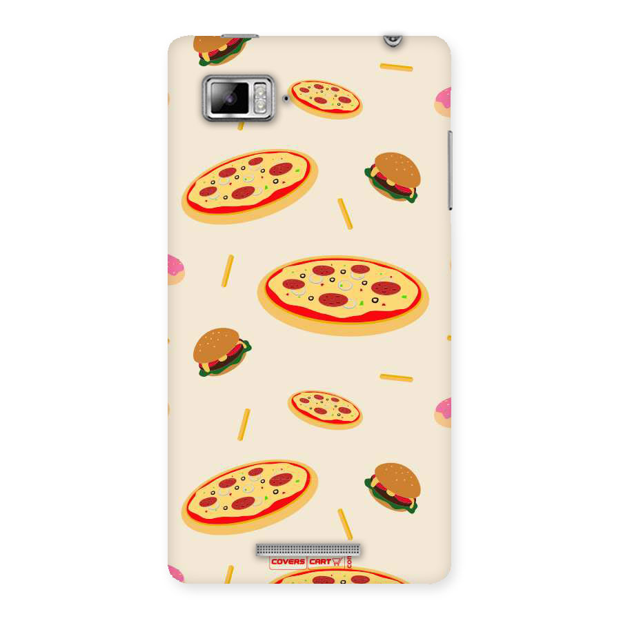 Pizza and Burger Love Back Case for Lenovo Vibe Z K910