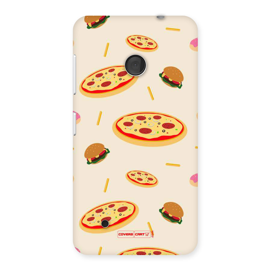 Pizza and Burger Love Back Case for Lumia 530