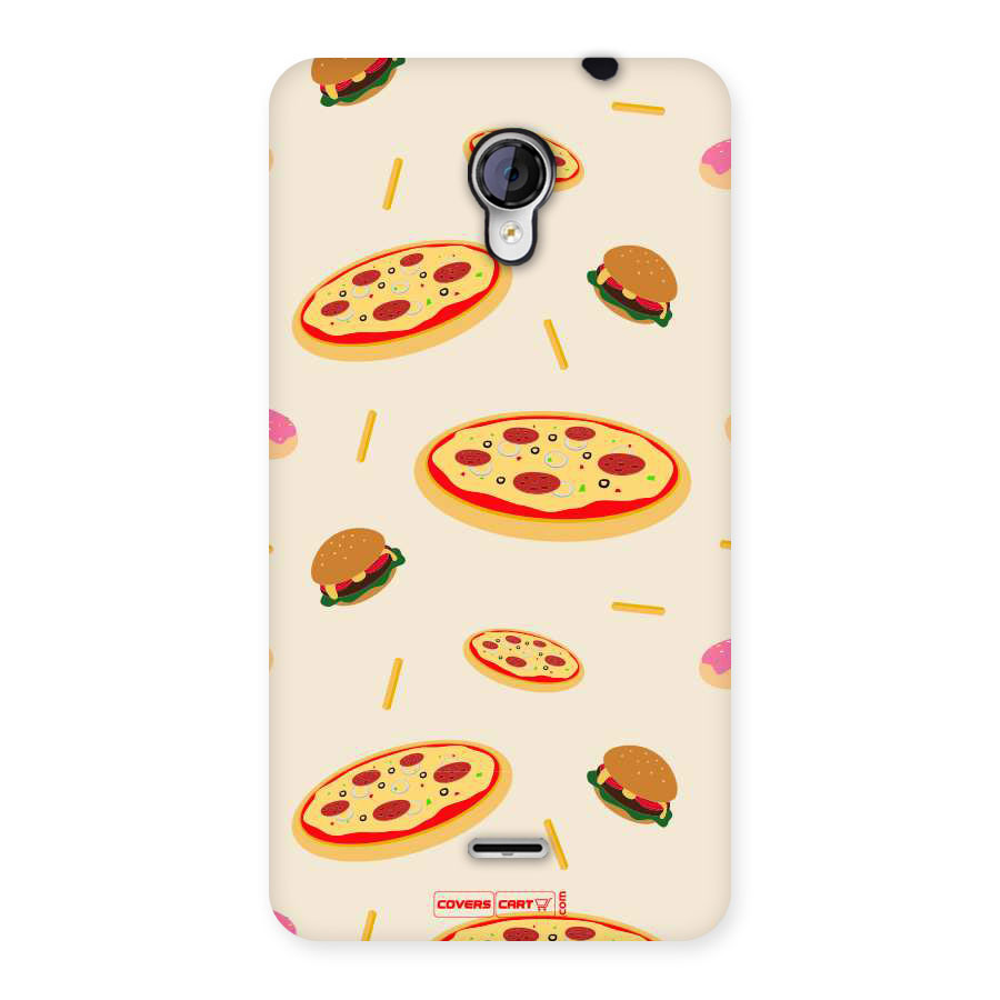 Pizza and Burger Love Back Case for Micromax Unite 2 A106