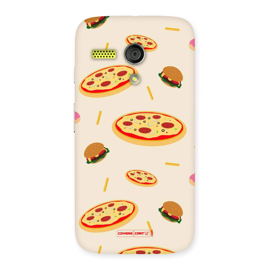 Pizza and Burger Love Back Case for Moto G