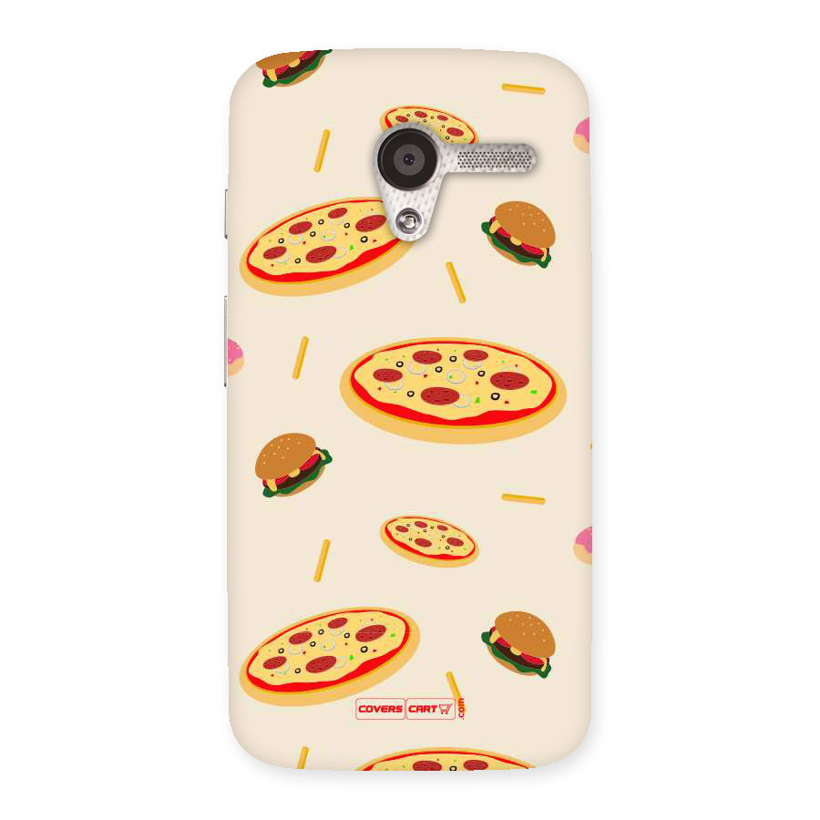 Pizza and Burger Love Back Case for Moto X