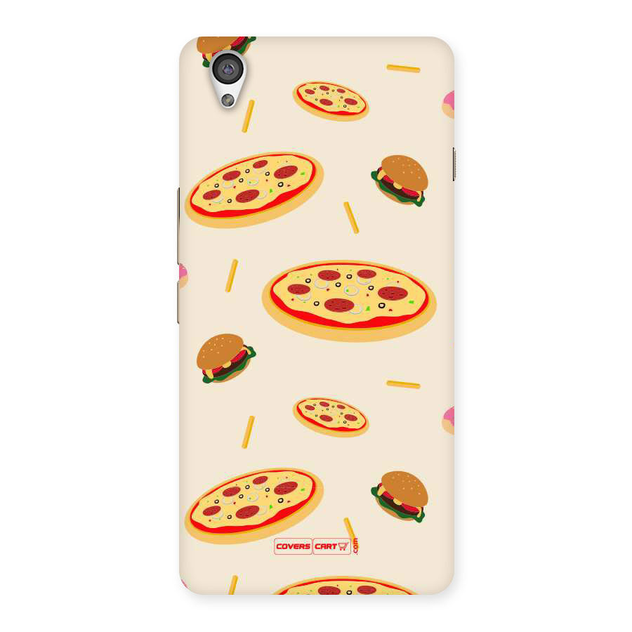 Pizza and Burger Love Back Case for OnePlus X