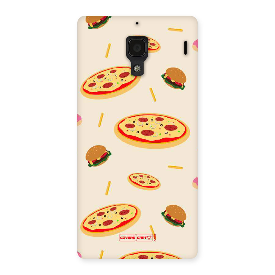 Pizza and Burger Love Back Case for Redmi 1S