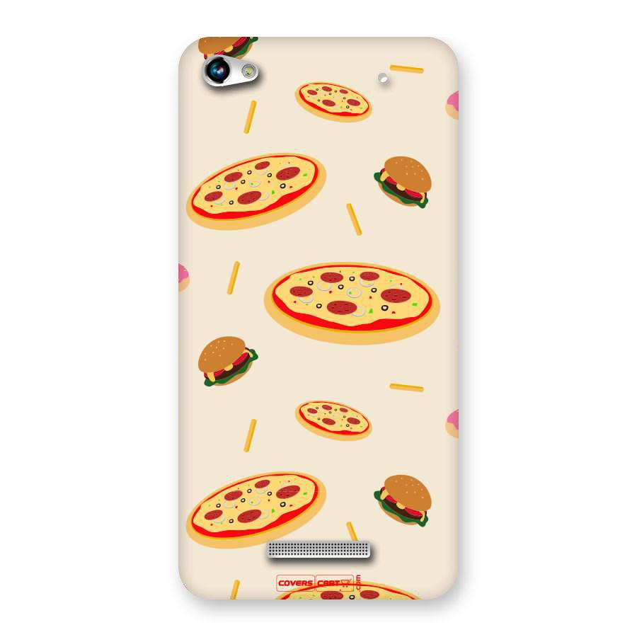 Pizza and Burger Love Back Case for Canvas Hue 2 A316