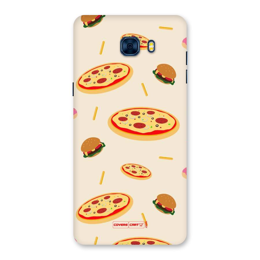 Pizza and Burger Love Back Case for Galaxy C7 Pro