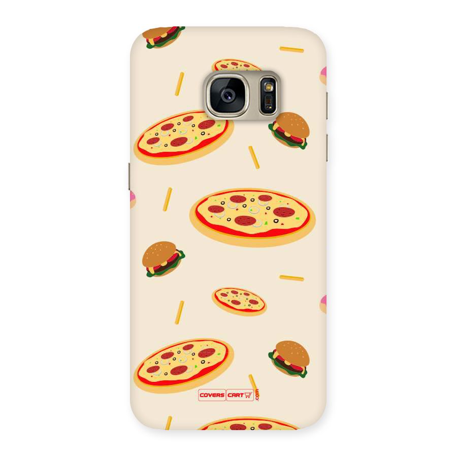 Pizza and Burger Love Back Case for Galaxy S7
