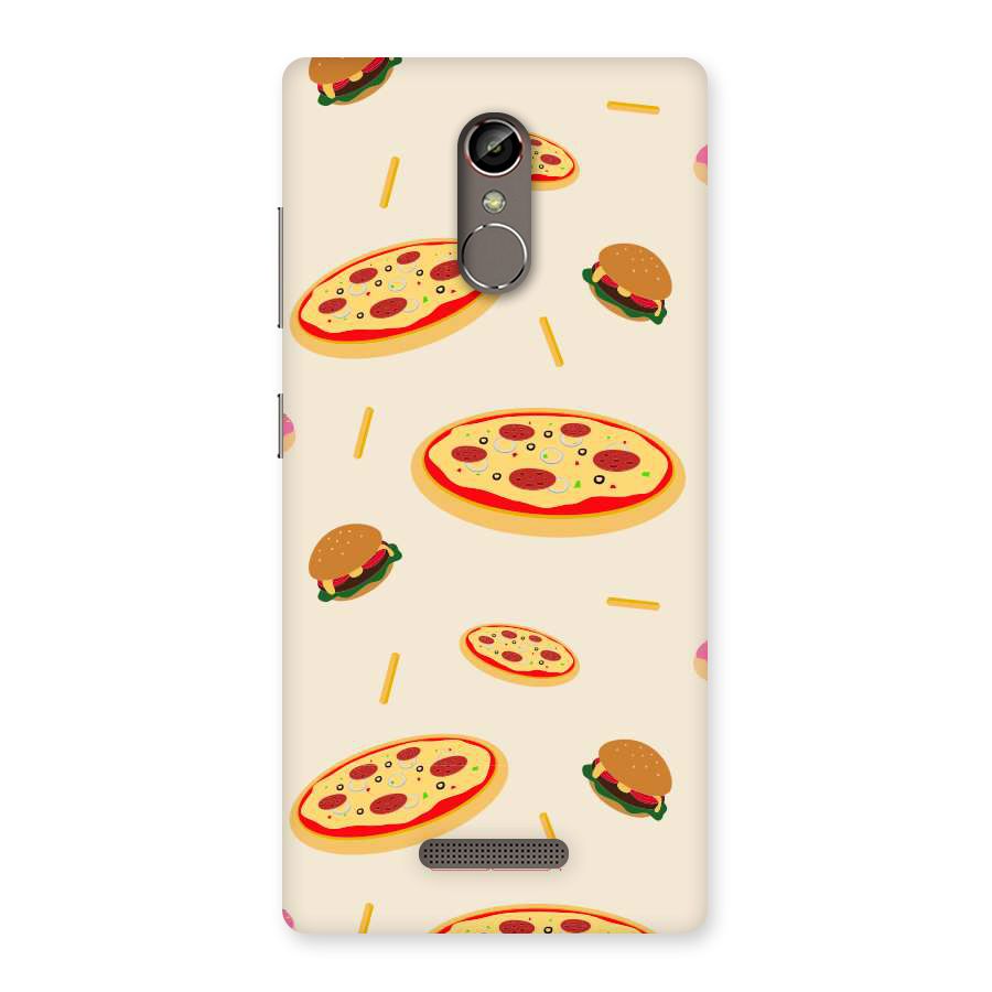 Pizza and Burger Love Back Case for Gionee S6s