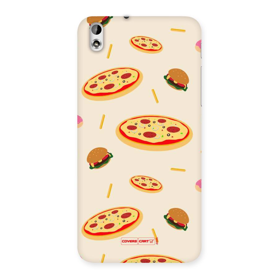Pizza and Burger Love Back Case for HTC Desire 816g