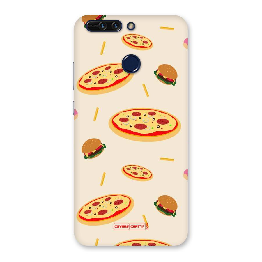 Pizza and Burger Love Back Case for Honor 8 Pro