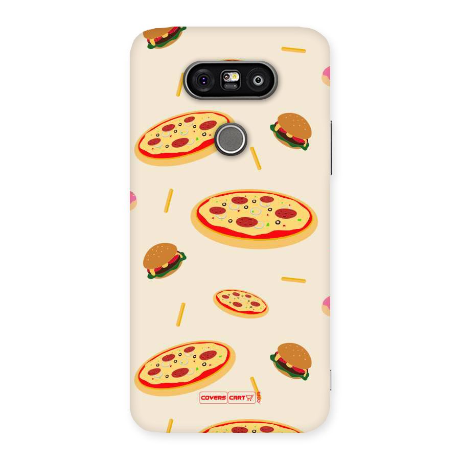 Pizza and Burger Love Back Case for LG G5
