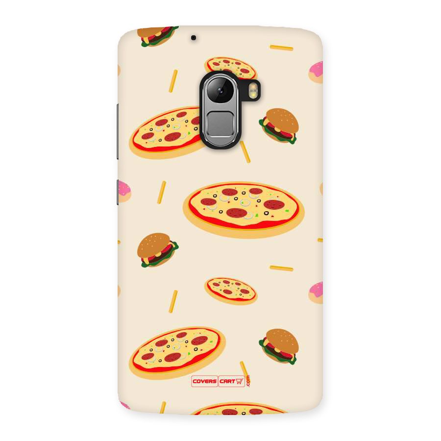 Pizza and Burger Love Back Case for Lenovo K4 Note