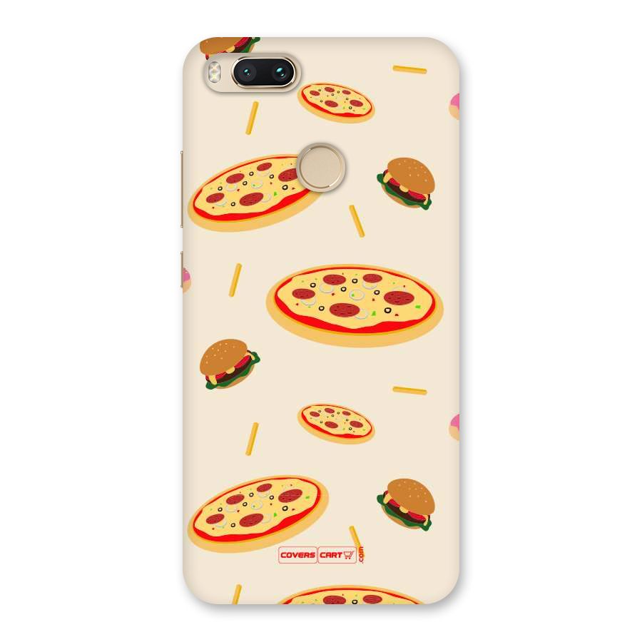 Pizza and Burger Love Back Case for Mi A1