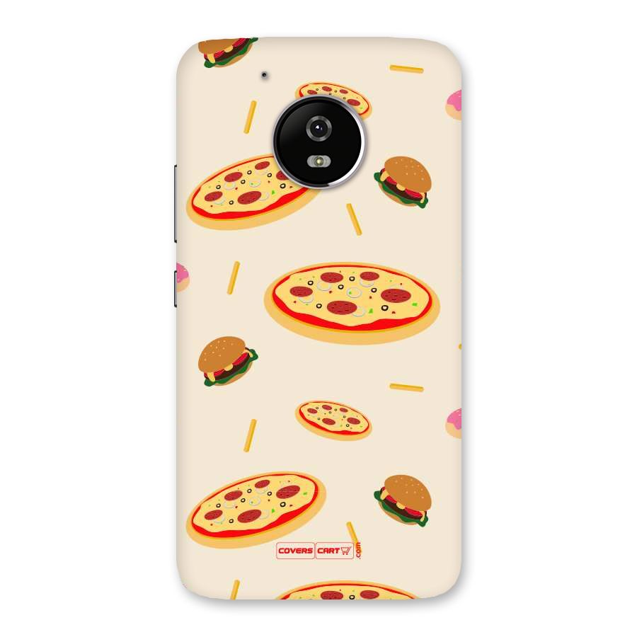 Pizza and Burger Love Back Case for Moto G5