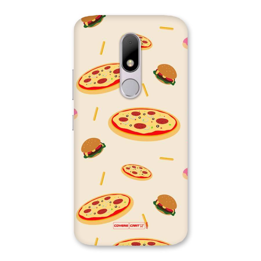 Pizza and Burger Love Back Case for Moto M
