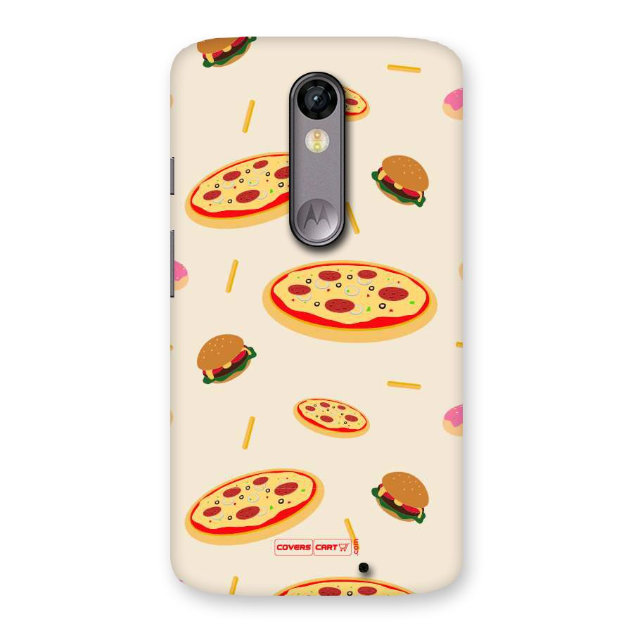 Pizza and Burger Love Back Case for Moto X Force