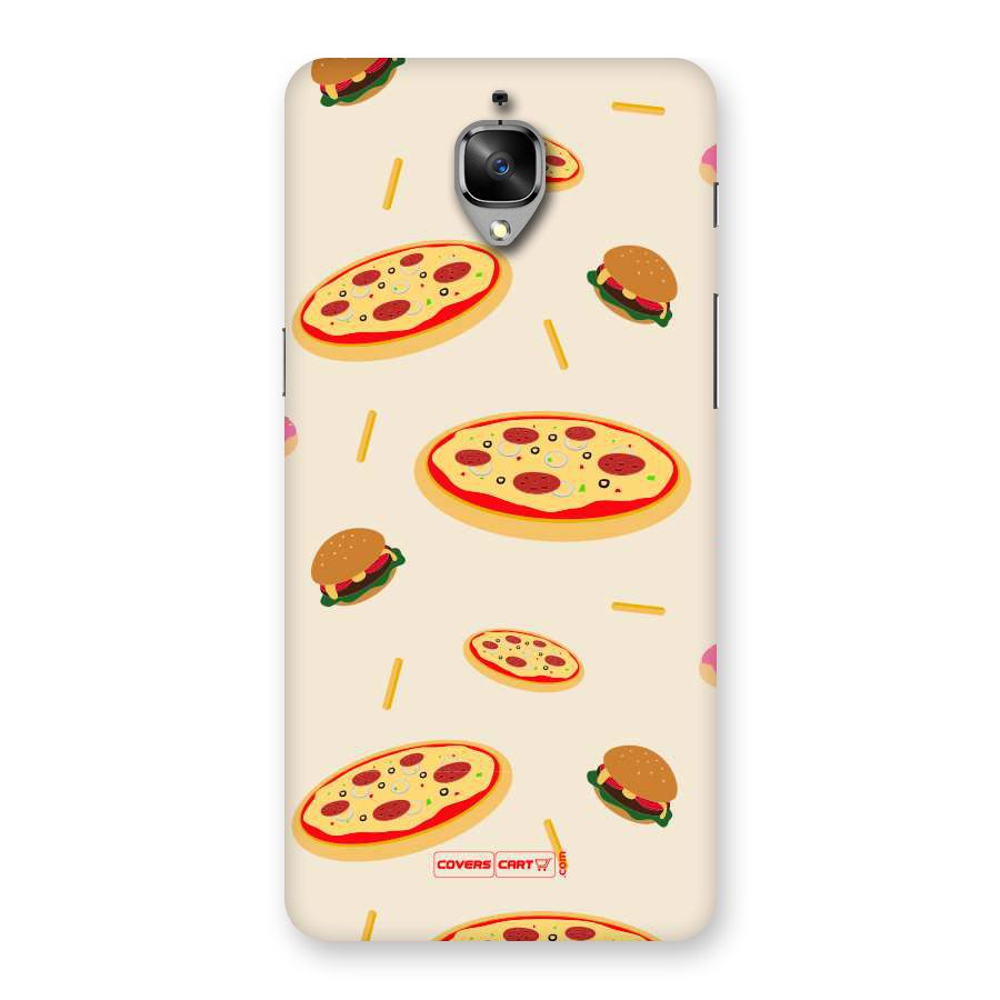 Pizza and Burger Love Back Case for OnePlus 3