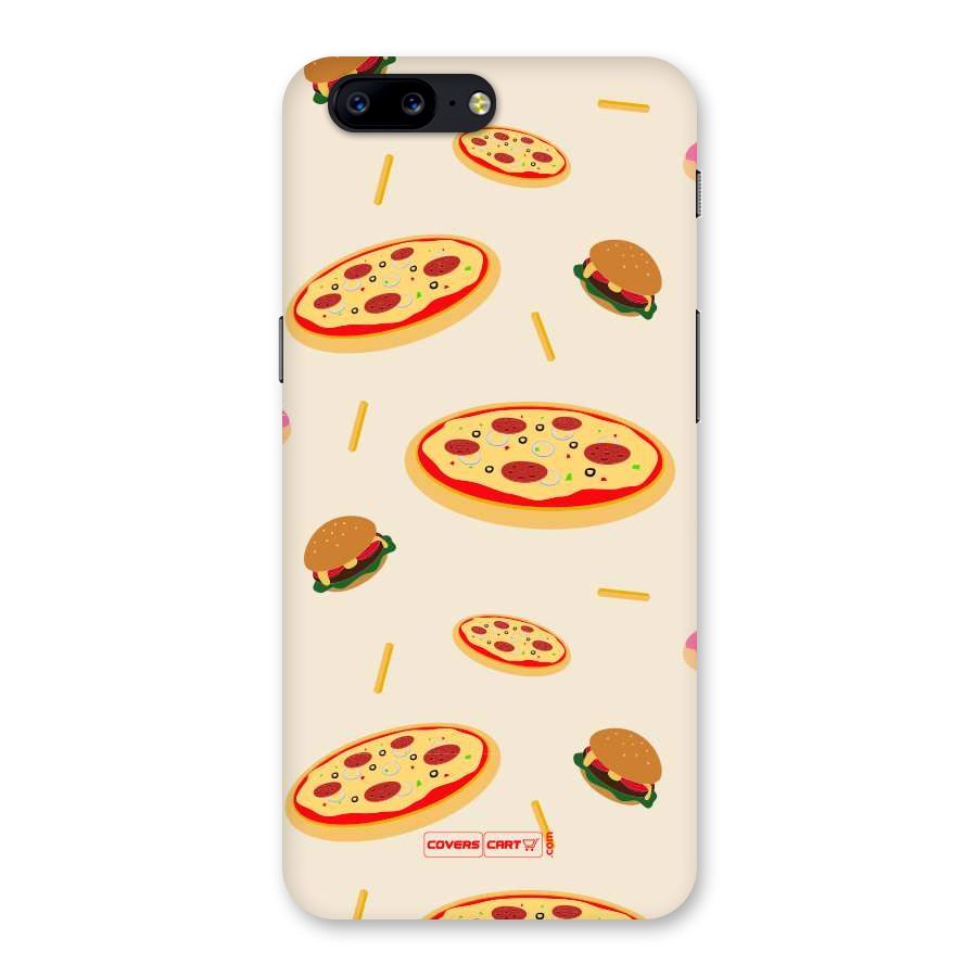 Pizza and Burger Love Back Case for OnePlus 5