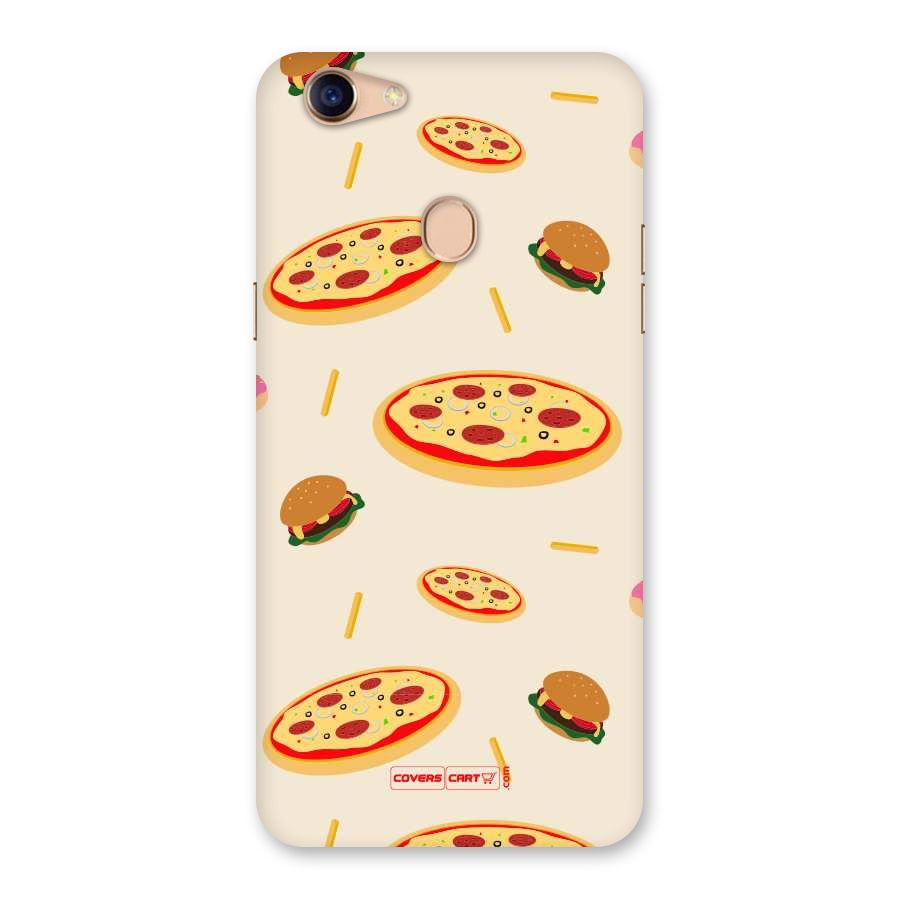 Pizza and Burger Love Back Case for Oppo F5
