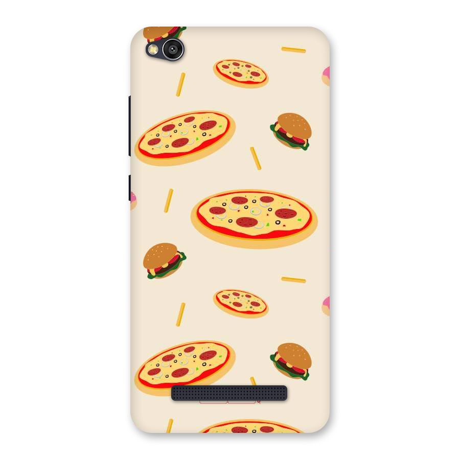 Pizza and Burger Love Back Case for Redmi 4A