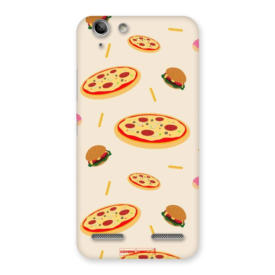 Pizza and Burger Love Back Case for Vibe K5