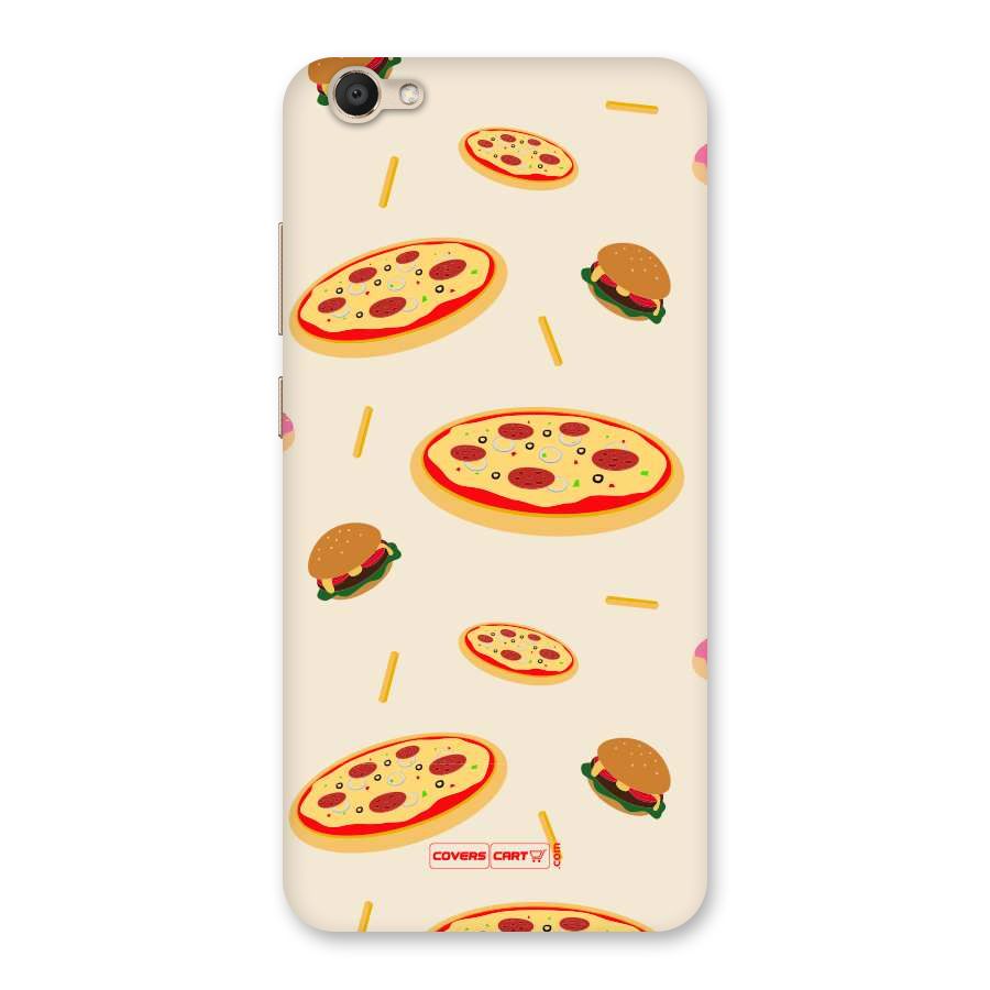 Pizza and Burger Love Back Case for Vivo V5