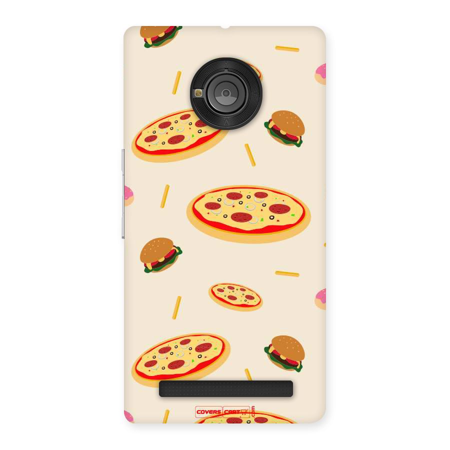 Pizza and Burger Love Back Case for YU Yunique