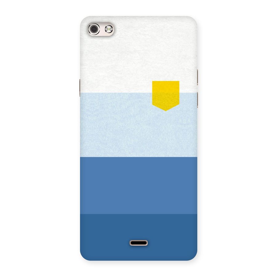 Pocket Stripes. Back Case for Micromax Canvas Silver 5