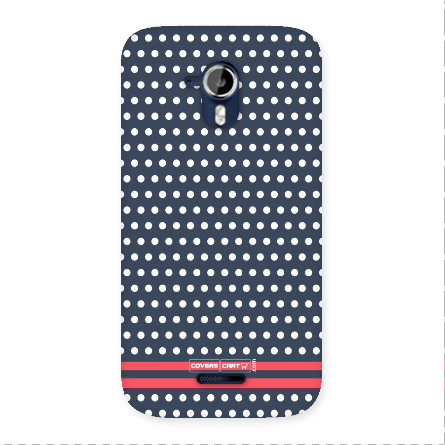 Classic Polka Dots Back Case for Micromax A117 Canvas Magnus
