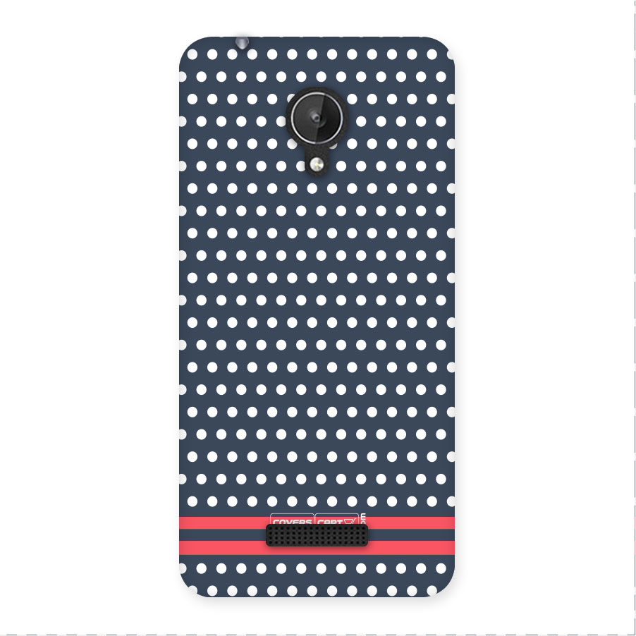 Classic Polka Dots Back Case for Micromax Canvas Spark Q380