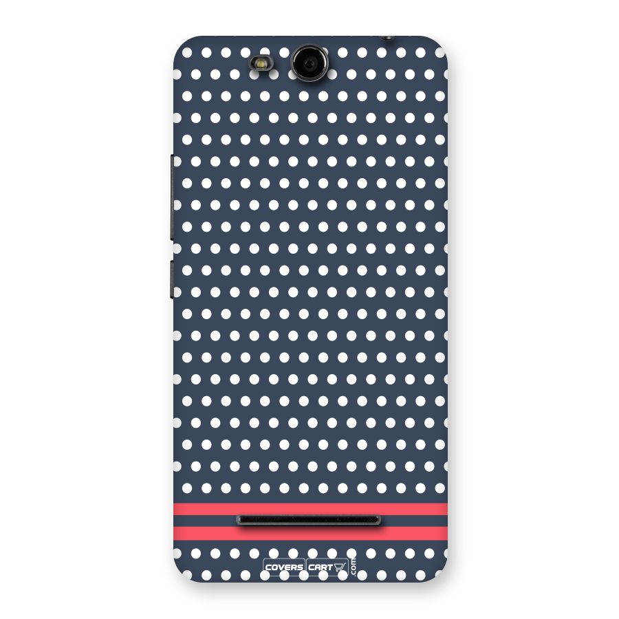 Classic Polka Dots Back Case for Canvas Juice 3