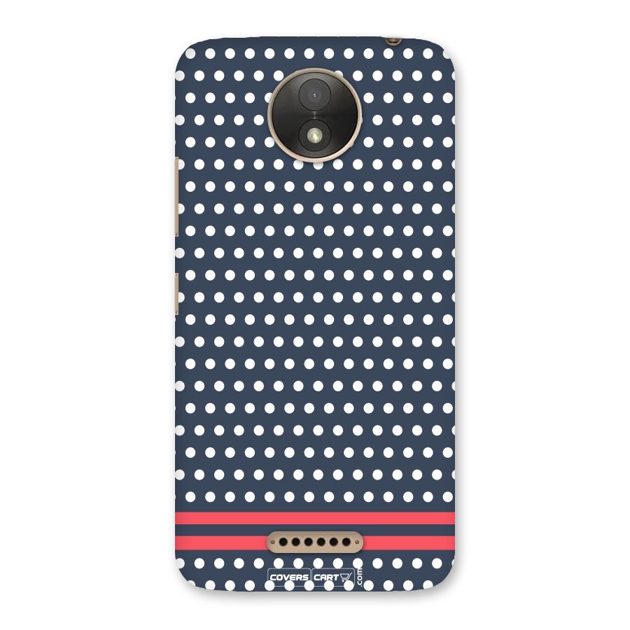 Polka Dots Back Case for Moto C Plus