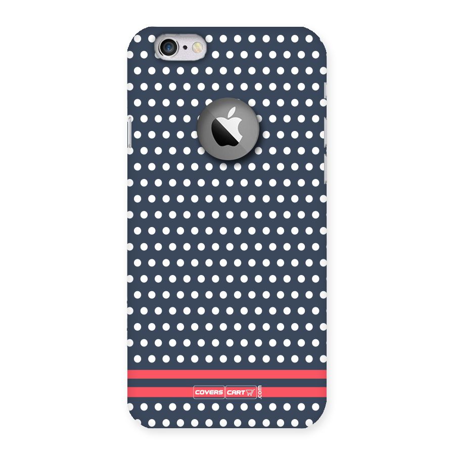 Classic Polka Dots Back Case for iPhone 6 Logo Cut