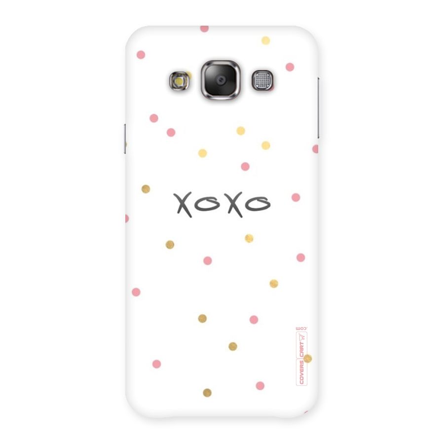 Polka Hugs Back Case for Galaxy E7