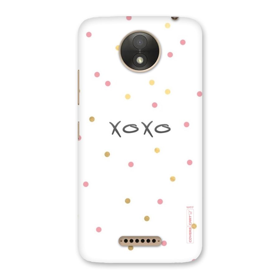 Polka Hugs Back Case for Moto C Plus