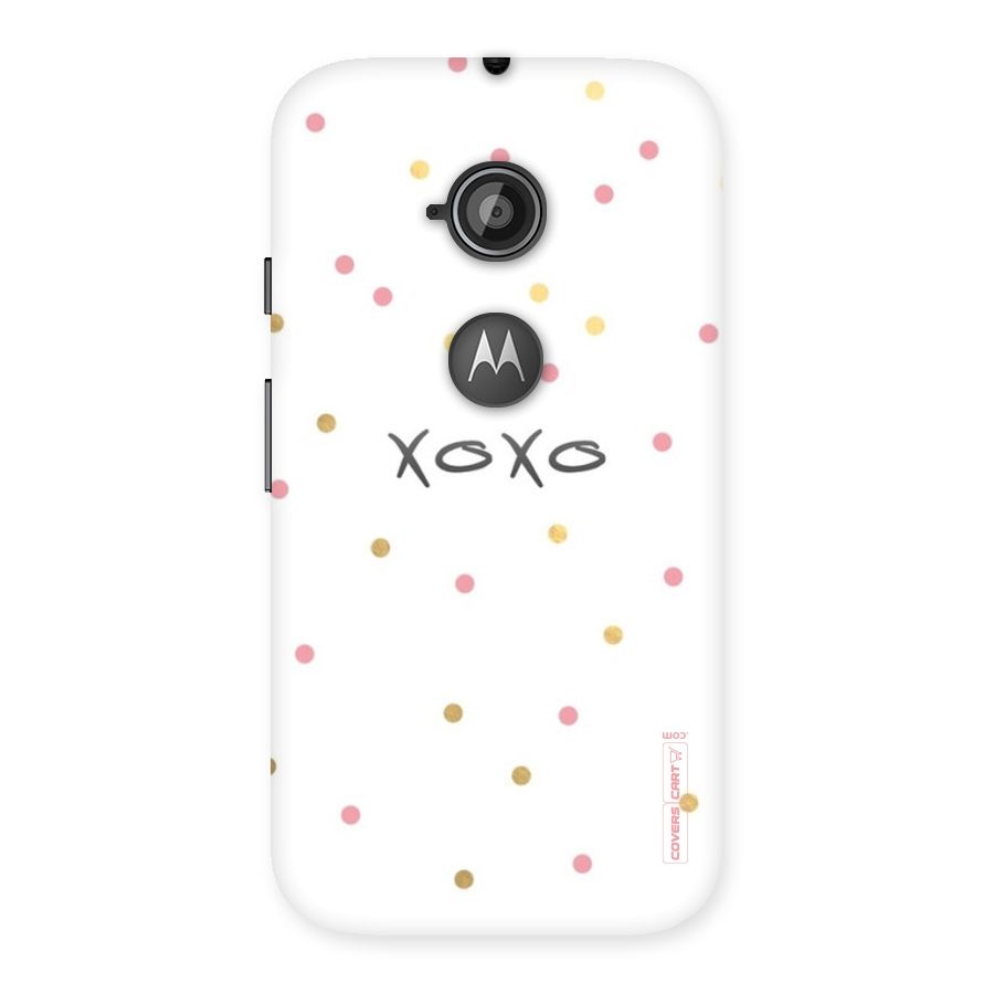 Polka Hugs Back Case for Moto E 2nd Gen