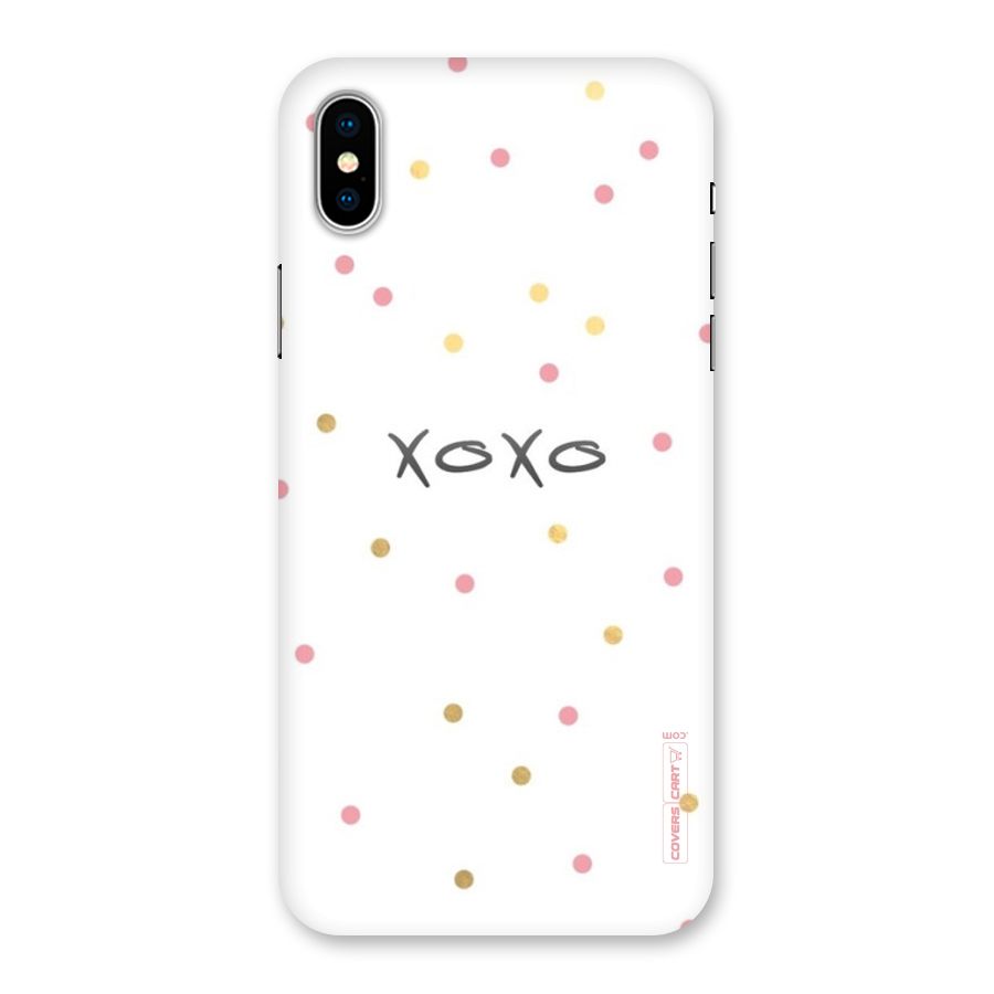 Polka Hugs Back Case for iPhone X