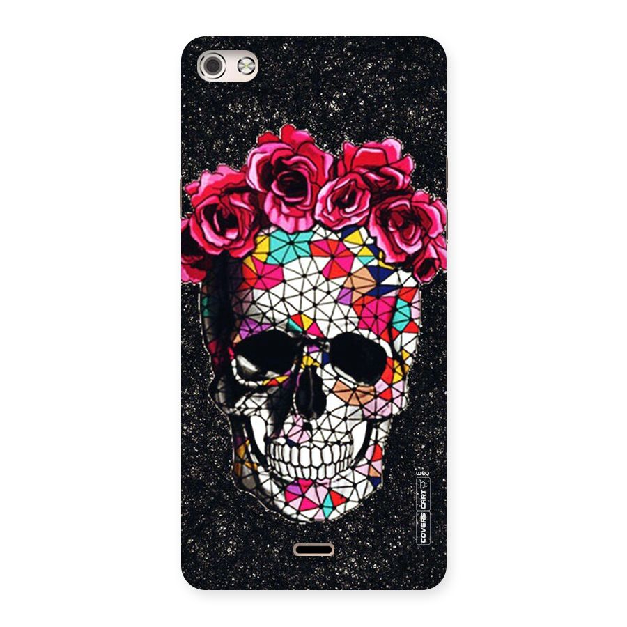 Pretty Dead Face Back Case for Micromax Canvas Silver 5
