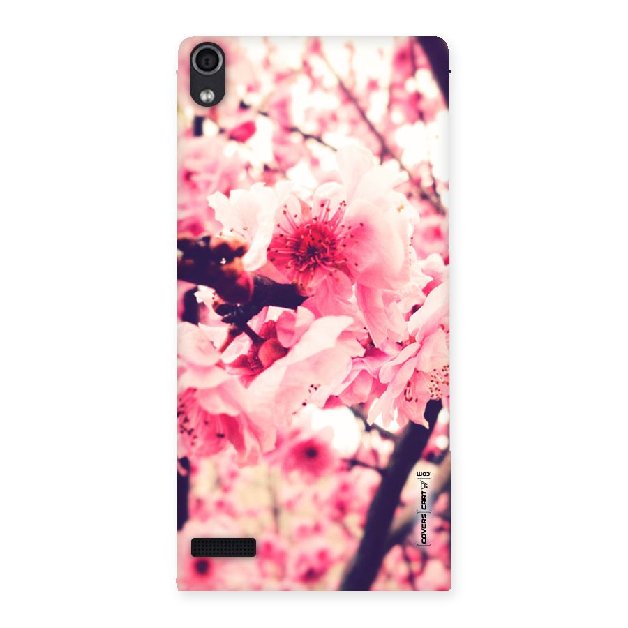 Pretty Pink Flowers Back Case for Ascend P6