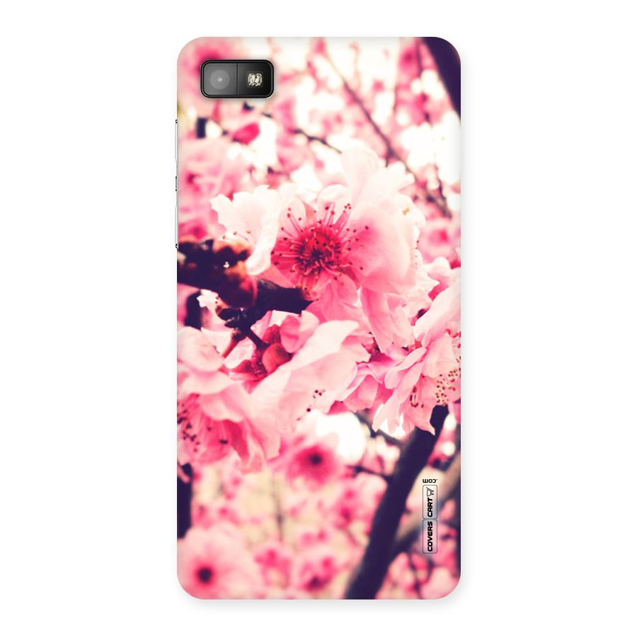 Pretty Pink Flowers Back Case for Blackberry Z10