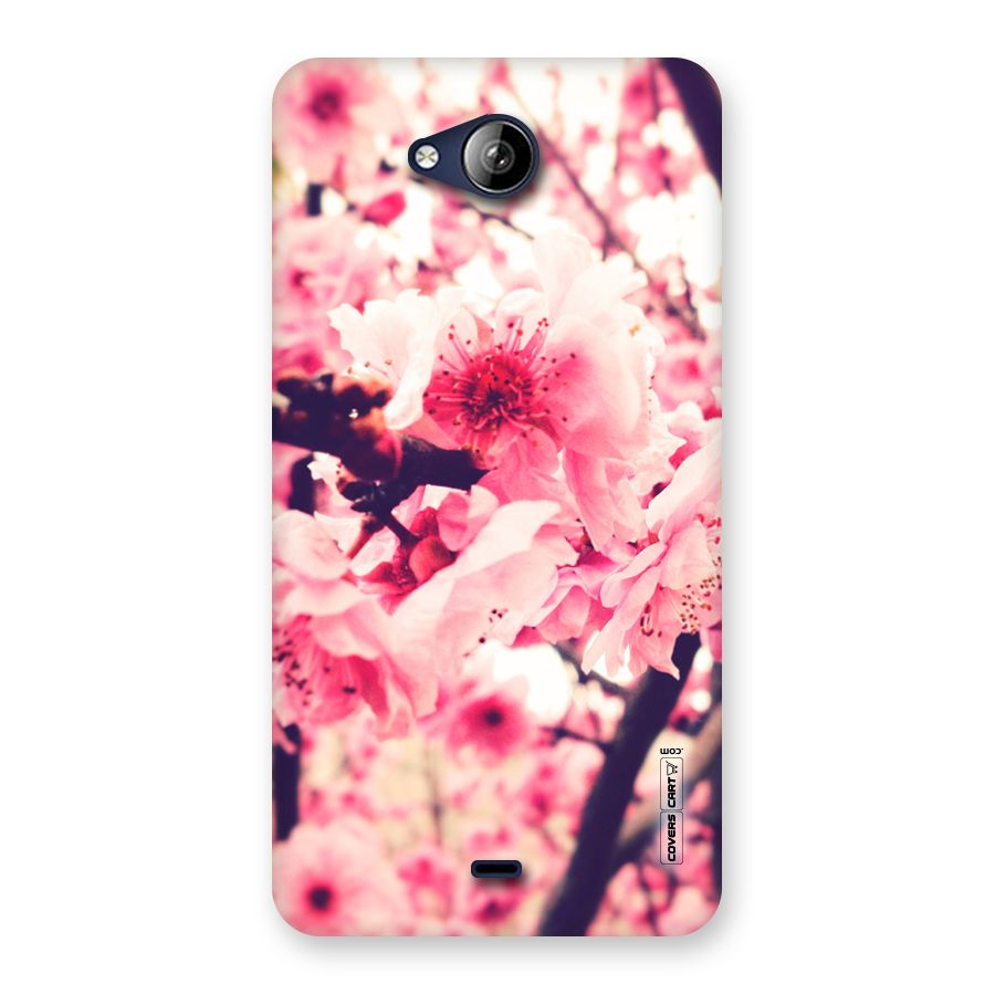 Pretty Pink Flowers Back Case for Canvas Play Q355