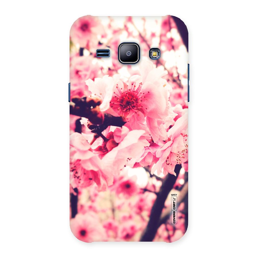 Pretty Pink Flowers Back Case for Galaxy J1