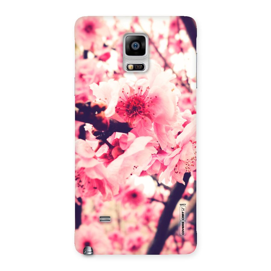 Pretty Pink Flowers Back Case for Galaxy Note 4