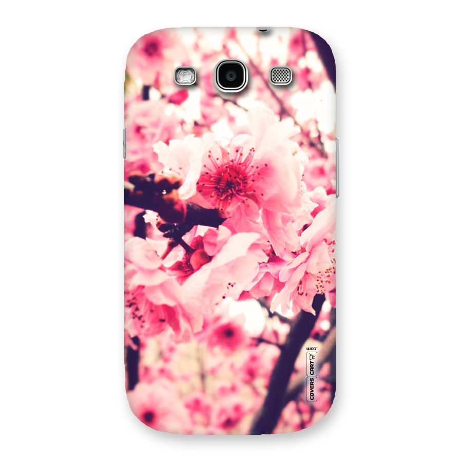 Pretty Pink Flowers Back Case for Galaxy S3