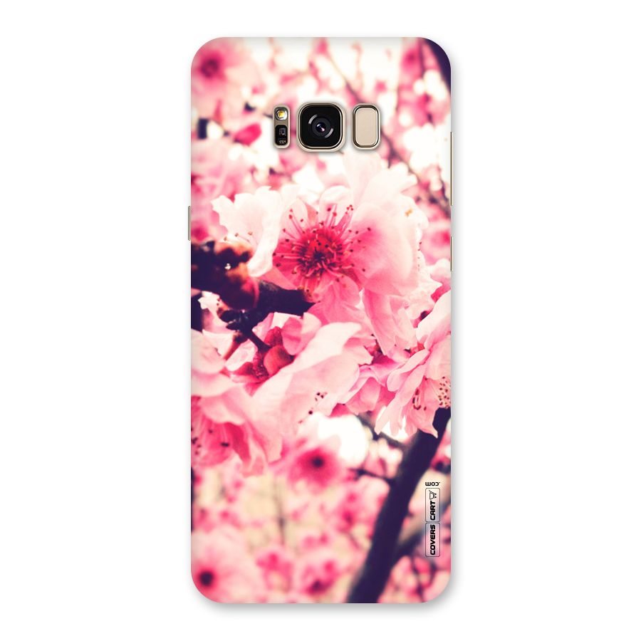 Pretty Pink Flowers Back Case for Galaxy S8 Plus