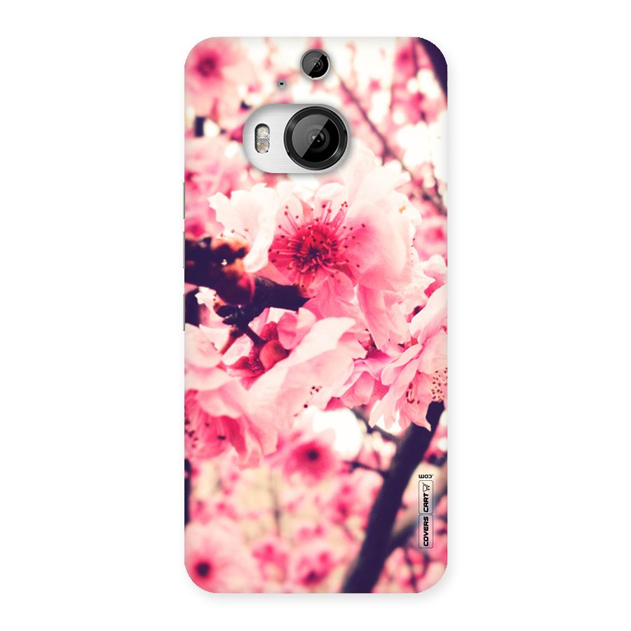 Pretty Pink Flowers Back Case for HTC One M9 Plus