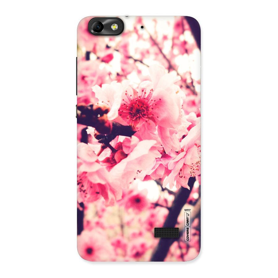 Pretty Pink Flowers Back Case for Honor 4C
